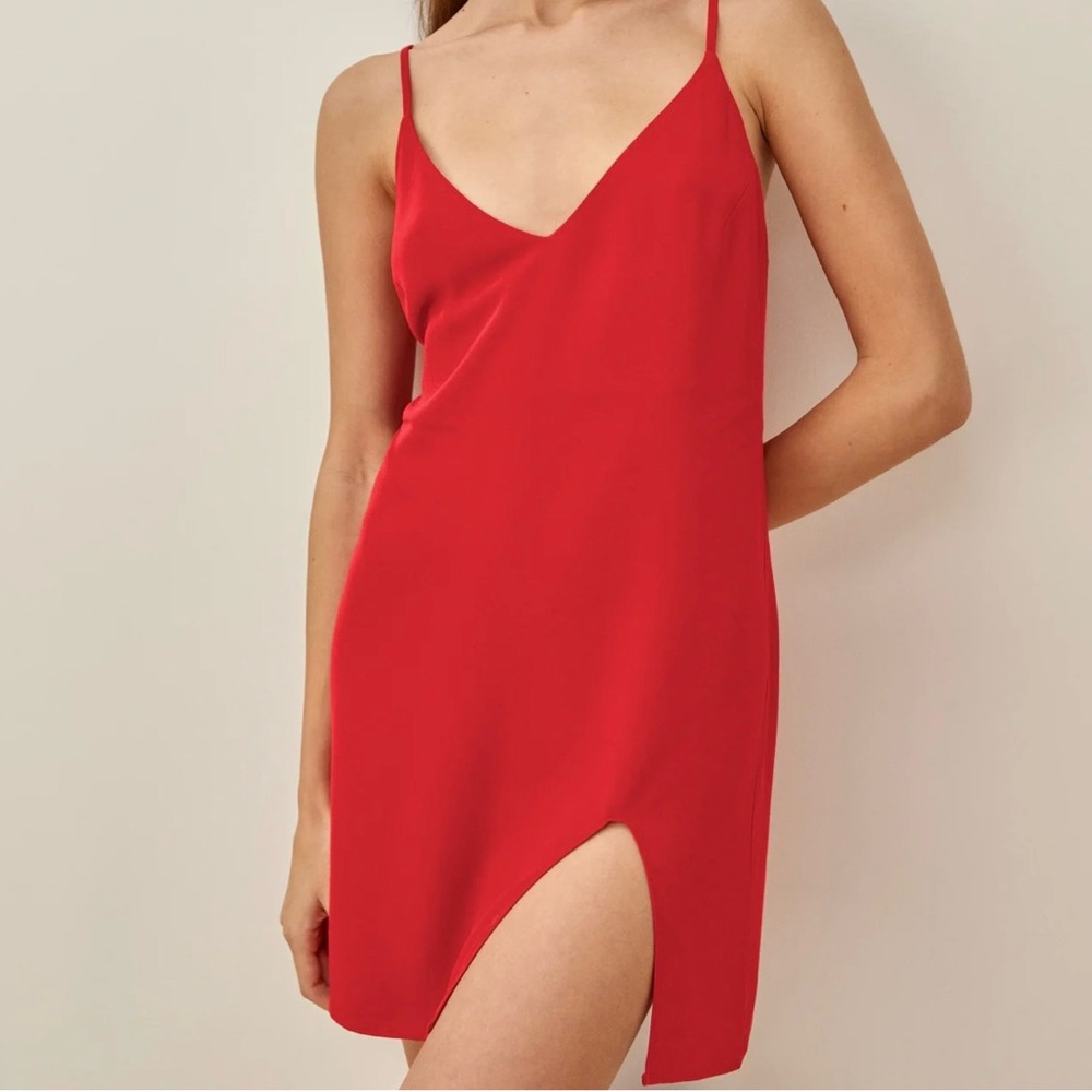 Reformation Marlowe Dress (Cherry)